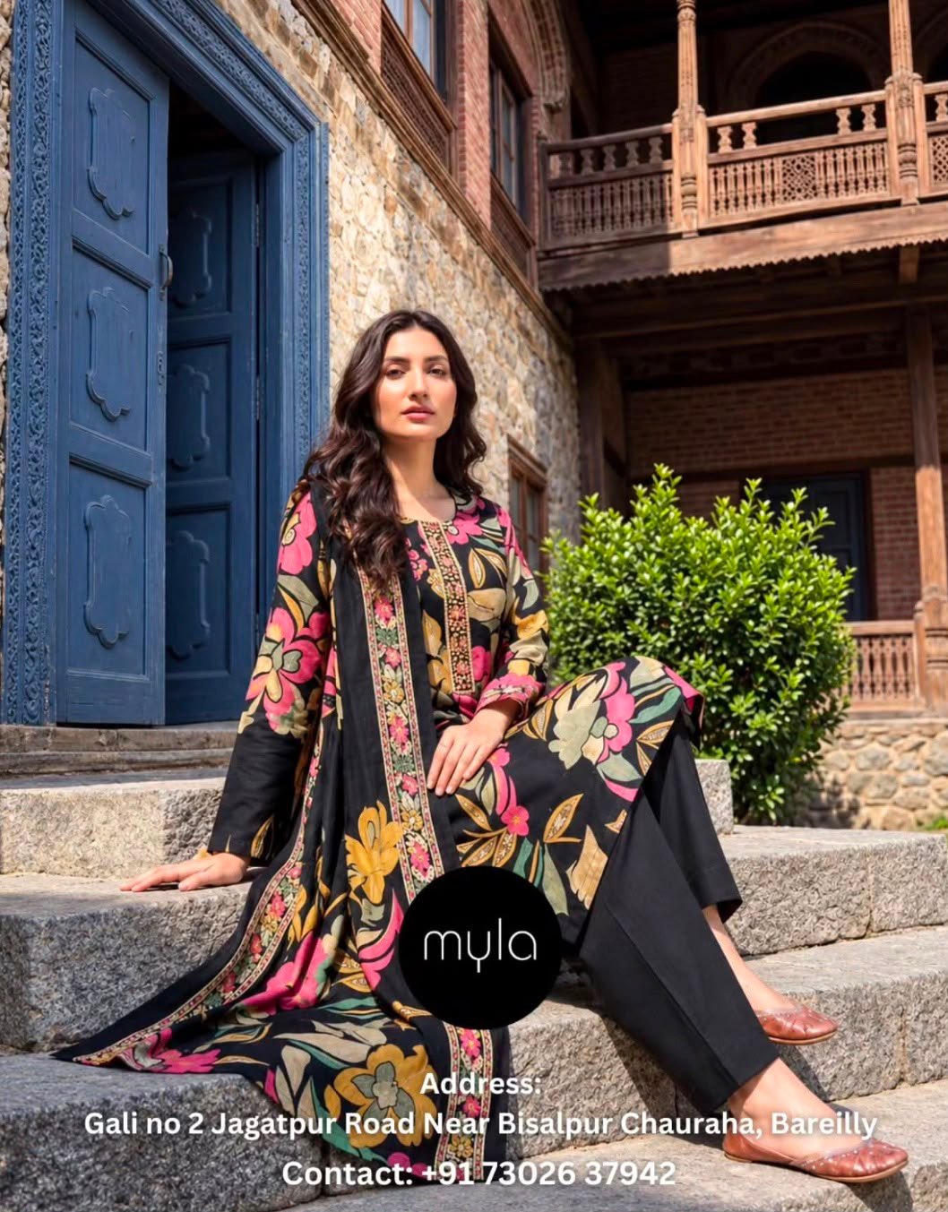 Myla Floral Print Kurta Set