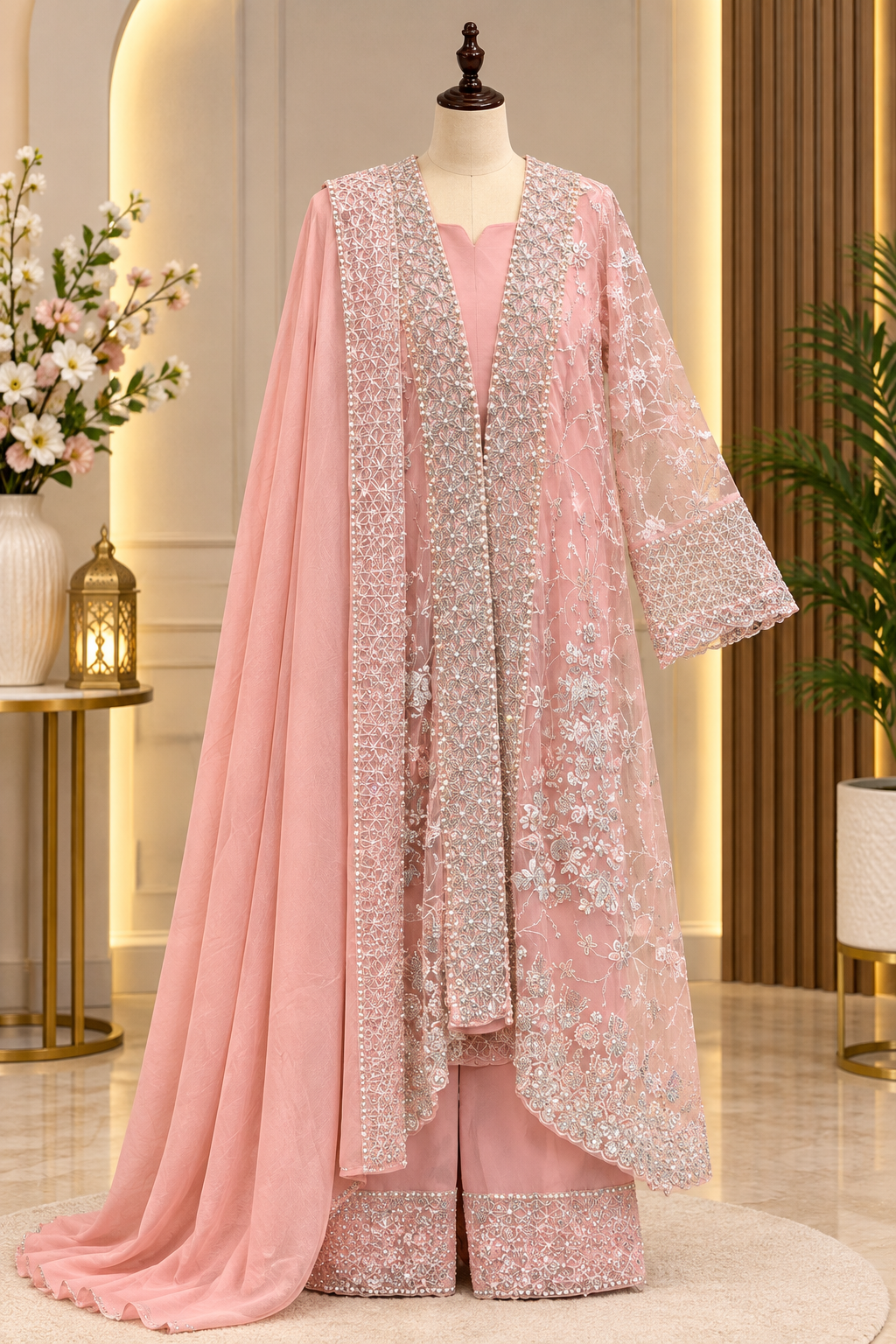 ELEGANT PARTY WEAR HEAVY WESTERN DRESS