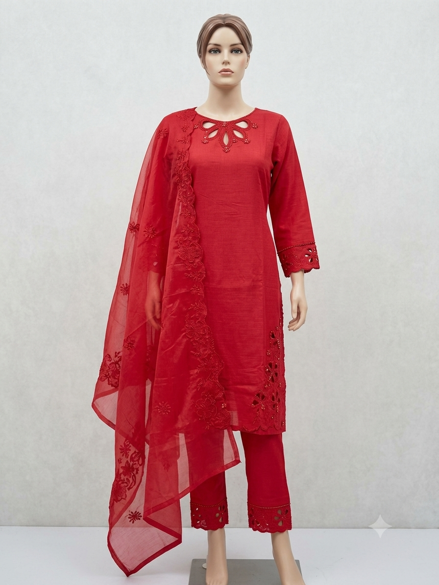 ORIGINAL PAKISTANI CUT-WORK SUIT