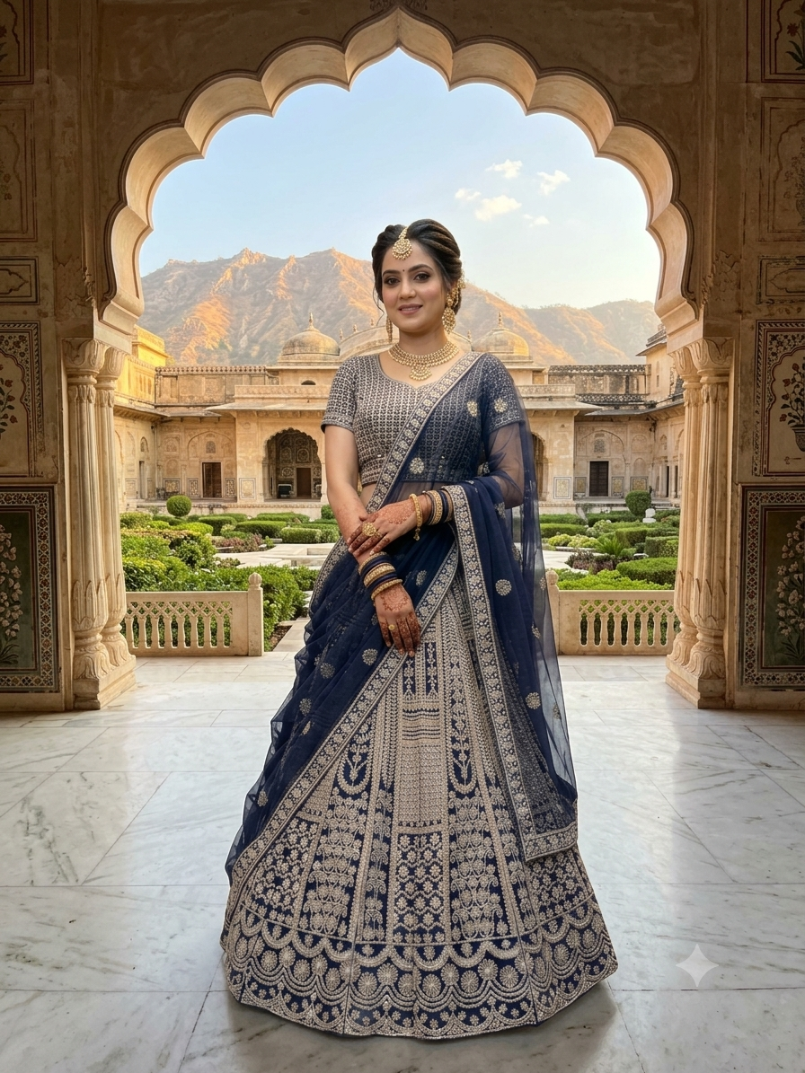 Embroidered lehenga with Blouse