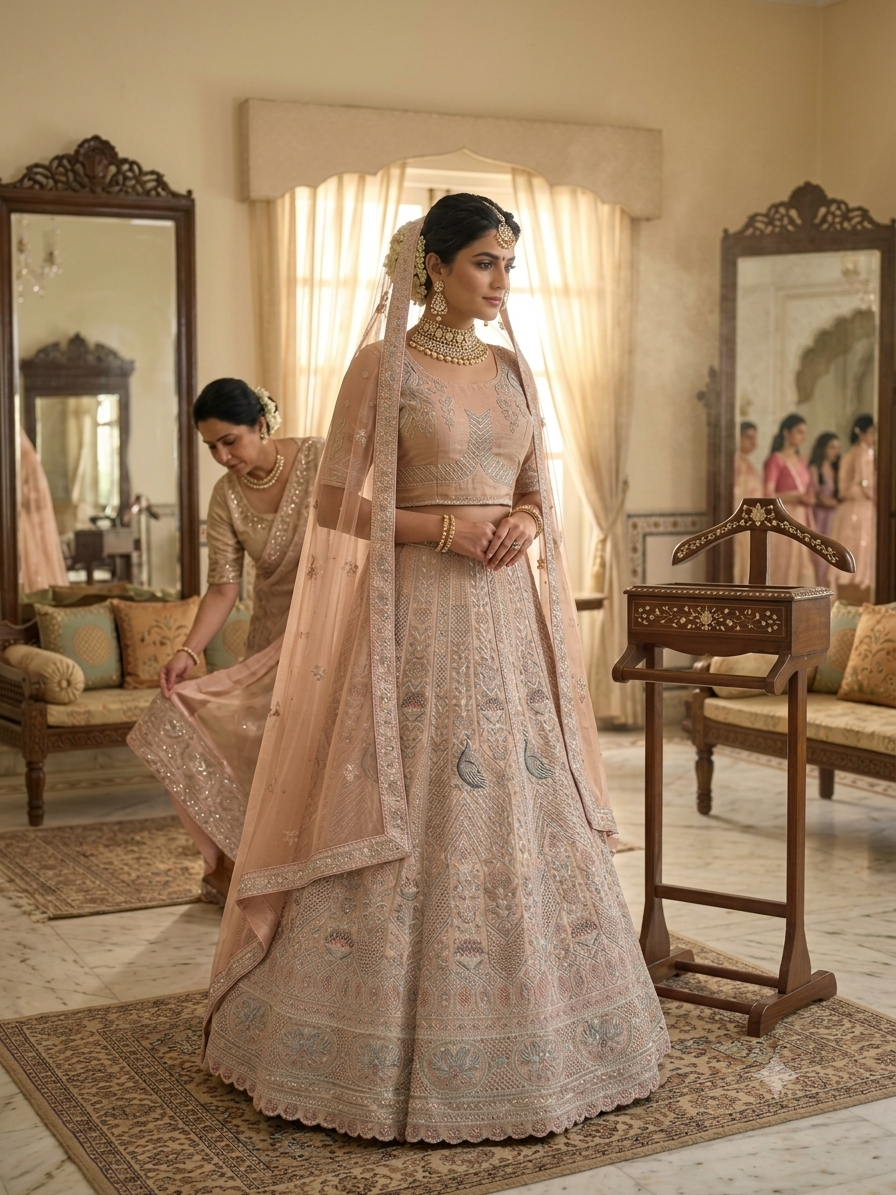 Embroidered Bridal Lehenga Choli